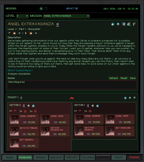 MISSION REPORTS